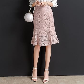 Amazon.co.jp: [AYBTO] レーススカート フレアスカート ロング丈